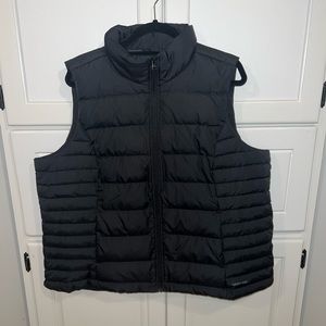 Lands’ End Women’s 1X Down Puffer Vest NWT